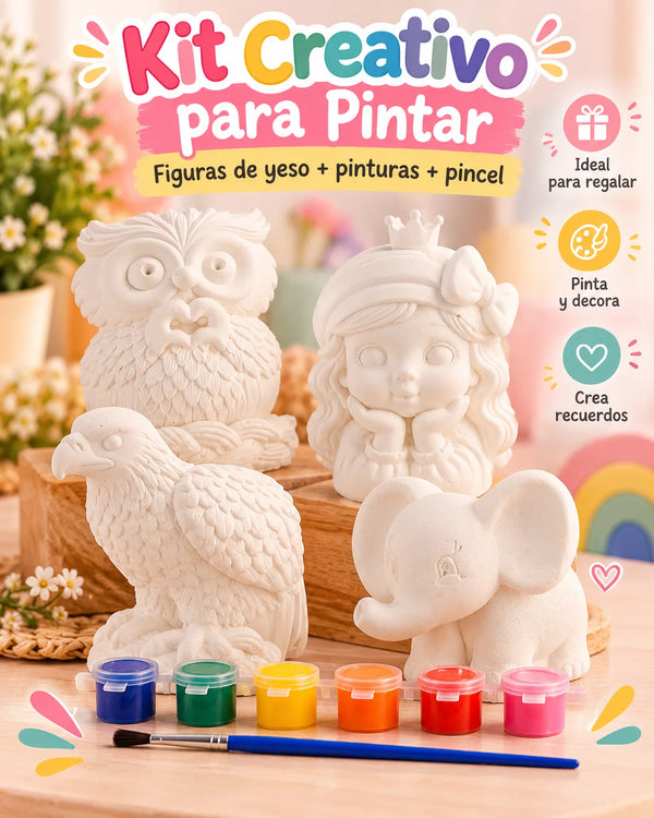 Kit creativo para pintar figura decorativa