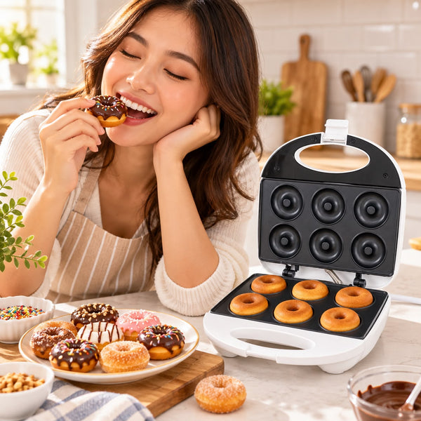 Máquina eléctrica para 6 mini donas