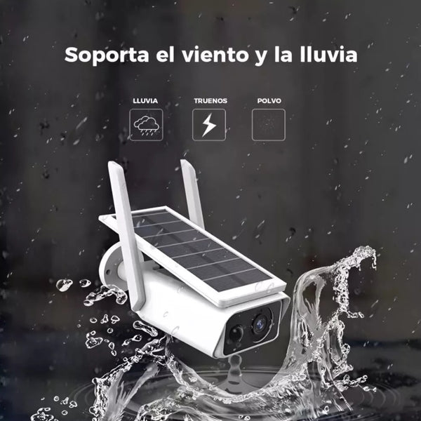 Cámara de seguridad WiFi con alimentación solar